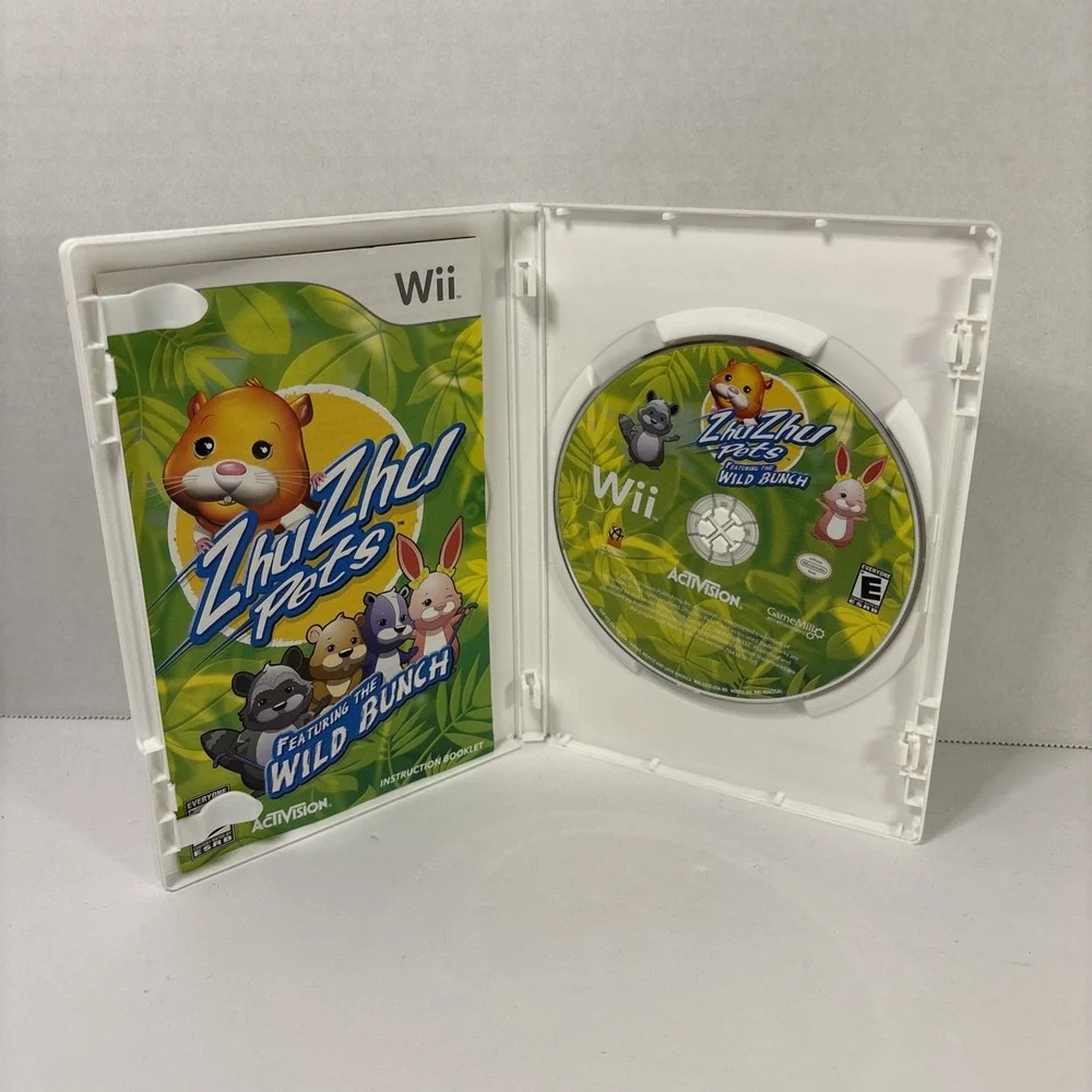 ZhuZhu Pets Featuring The Wild Bunch Nintendo Wii Game CIB Activision RVL-P-SZ2E